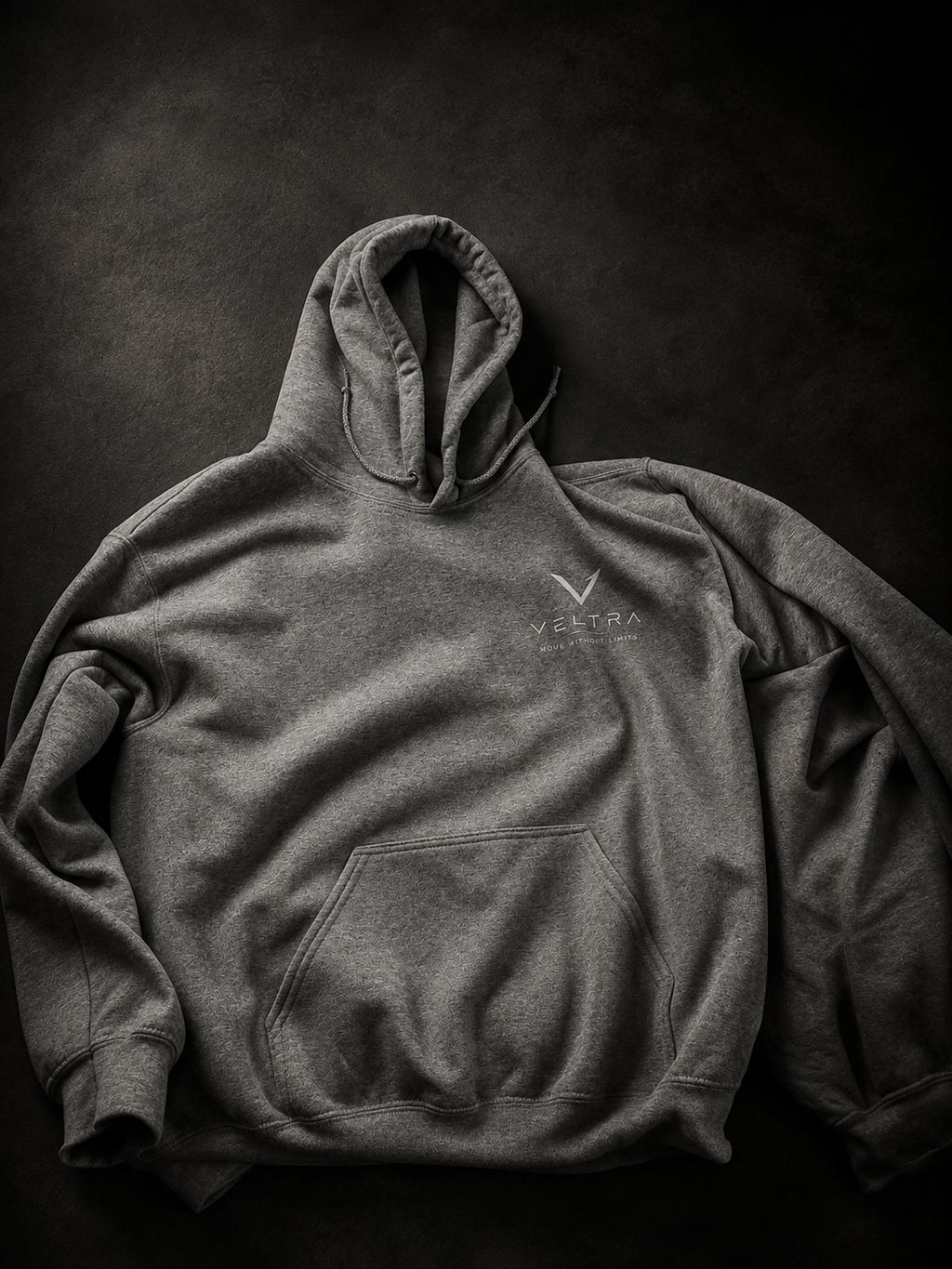 VELTRA Hoodie Essential – Gris pâle