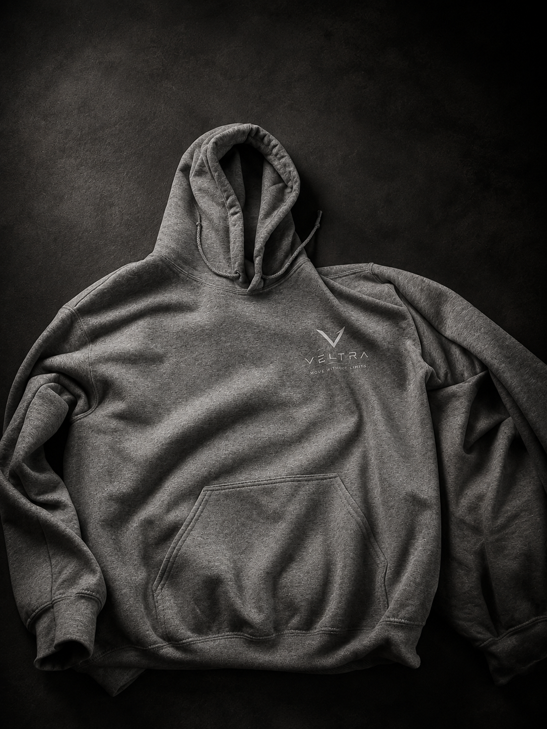 VELTRA Hoodie Essential – Gris pâle